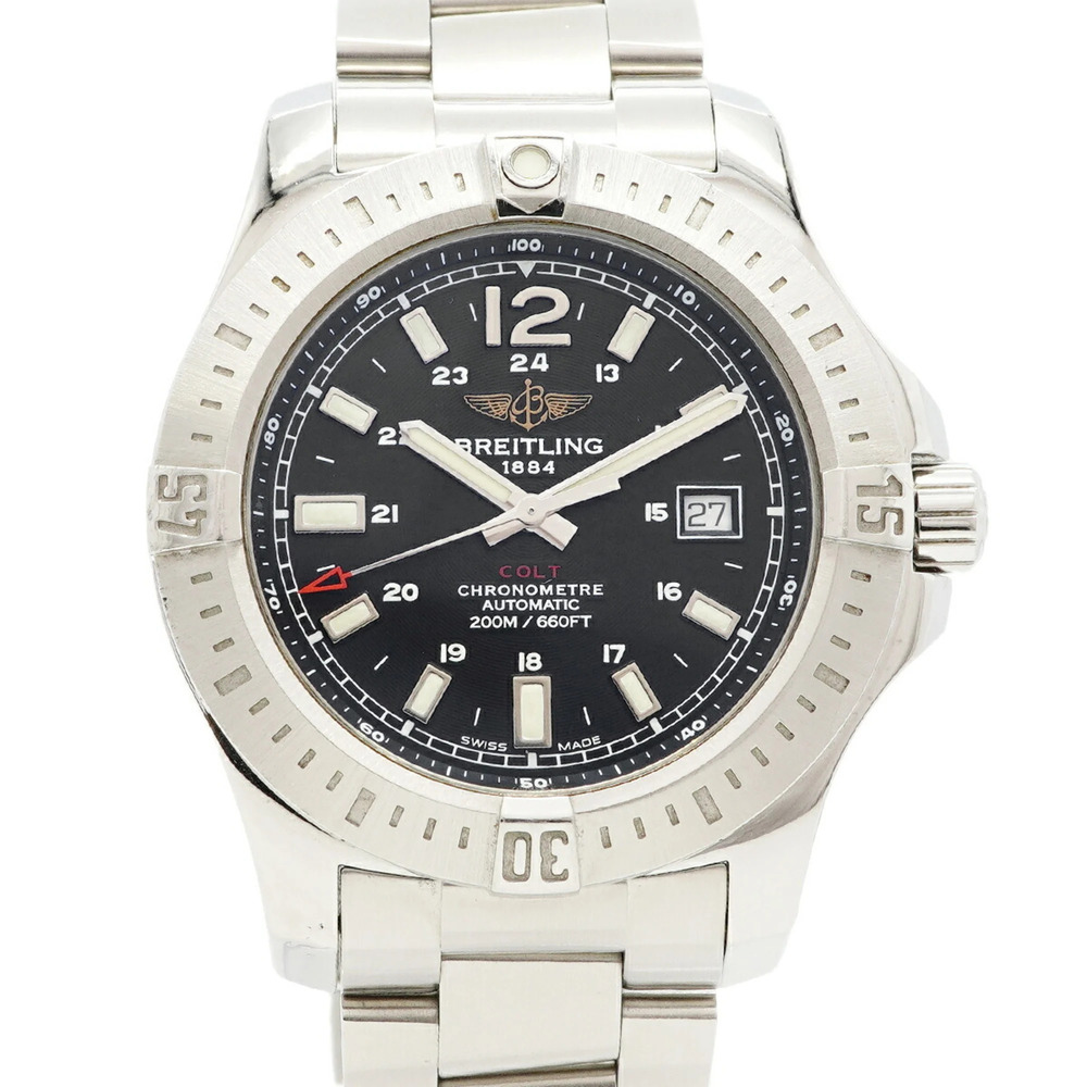 Breitling Colt Automatic A1738811 A17388 Black Dial Men's Watch